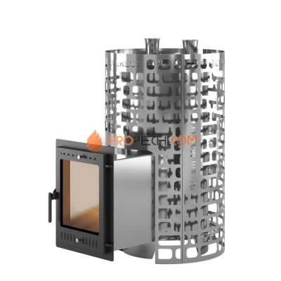 Дровяная печь для бани Эверест Steam Master 38 INOX (320M)