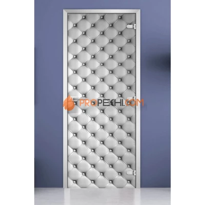 Стеклянная межкомнатная дверь DoorWood с фотопечатью Textures-12, 2000х700 мм