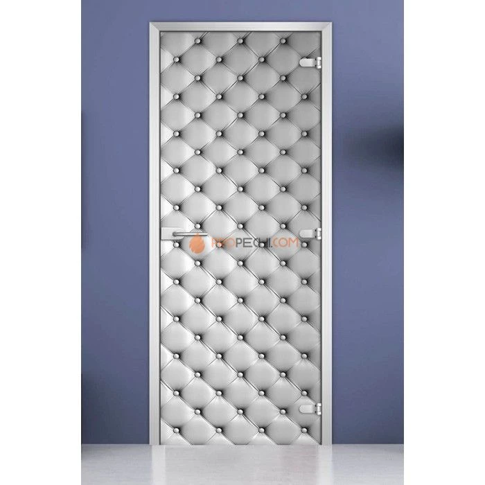 Стеклянная межкомнатная дверь DoorWood с фотопечатью Textures-12, 2000х800 мм