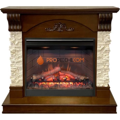 Каминокомплект Dimplex Prague - Темный дуб/Сланец бежевый с очагом Symphony 26 inch DF2608-INT