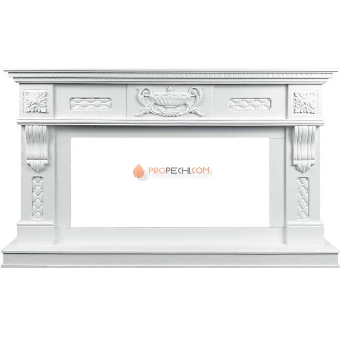 Каминокомплект Royal Flame Corsica - Матовый белый с очагом Vision 42 LED