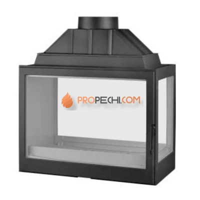 Каминная топка Liseo Castiron LCI 7 GDFs двусторонняя, с подводом внешнего воздуха