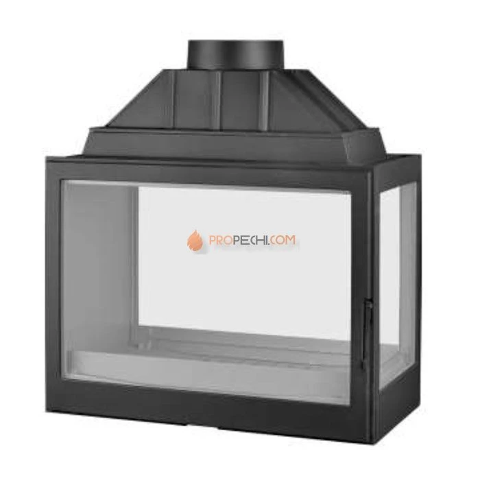 Каминная топка Liseo Castiron LCI 7 GDFs двусторонняя, с подводом внешнего воздуха