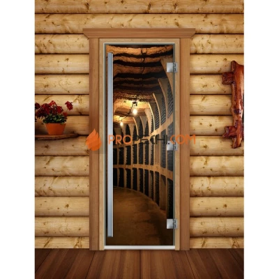 Дверь для бани DoorWood Престиж Фотопечать А037, 2000x800 мм