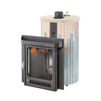 Дровяная печь для бани Ферингер Макси До 38 м³ - Талькохлорит + Окаменевшее дерево