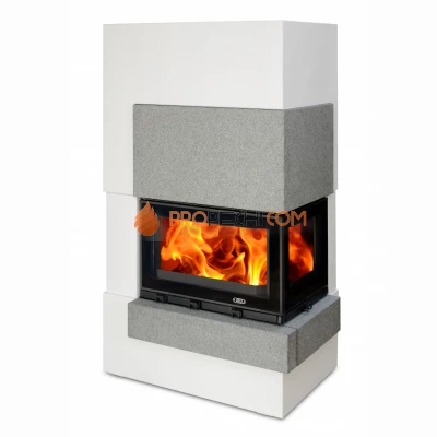 Готовый камин ABX с облицовкой Norfolk угловой