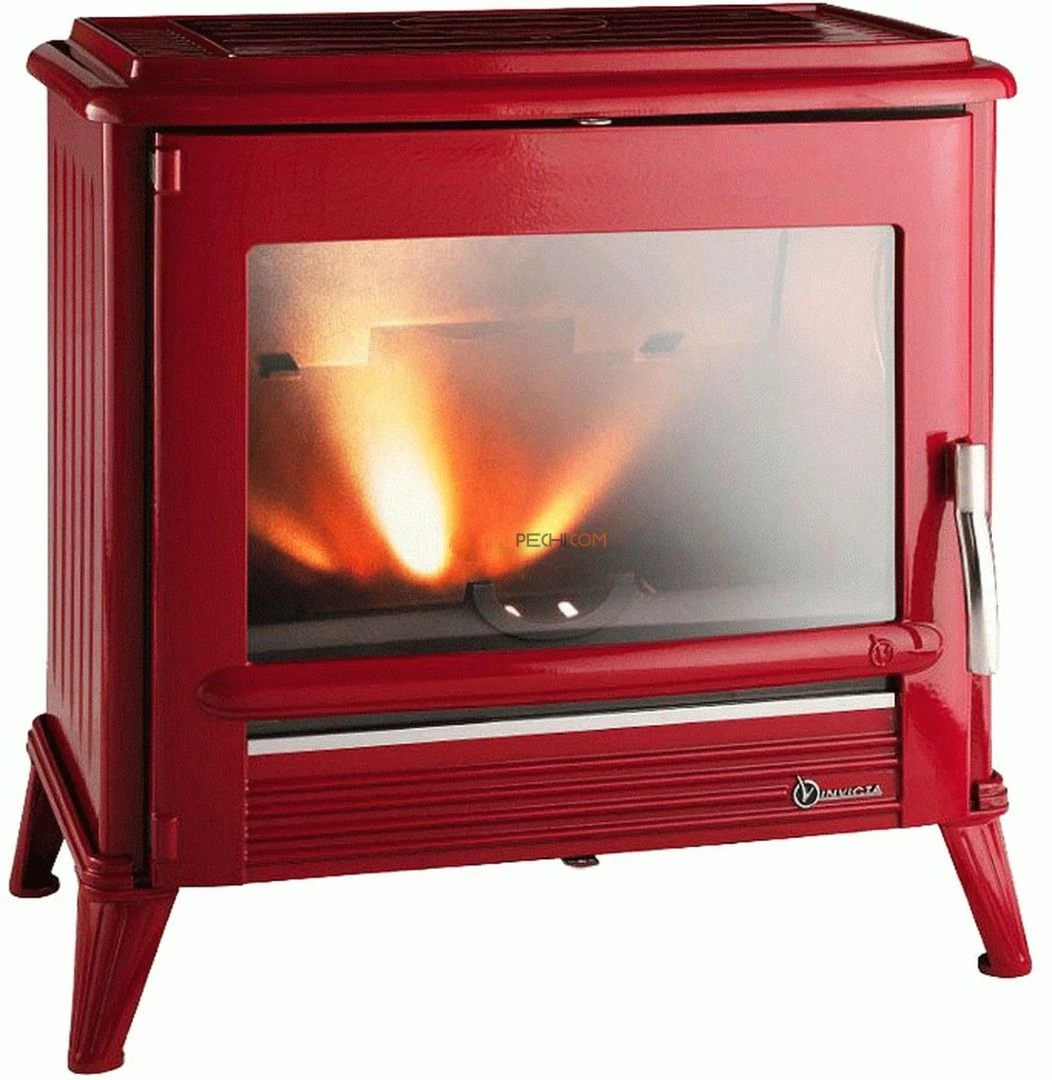 Печь-камин Invicta Le Modena красная эмаль NEW