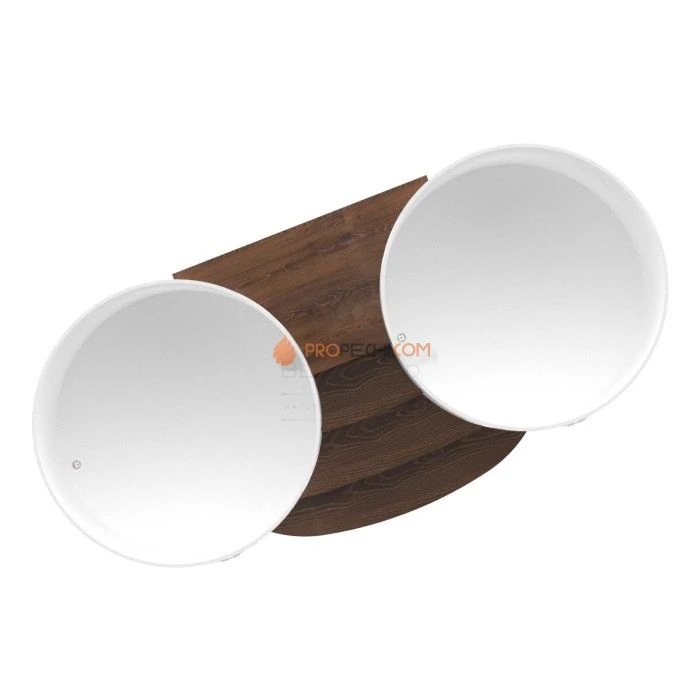 Подиум BentWood на 2 купели D 2,0х1,2 из мореного дуба