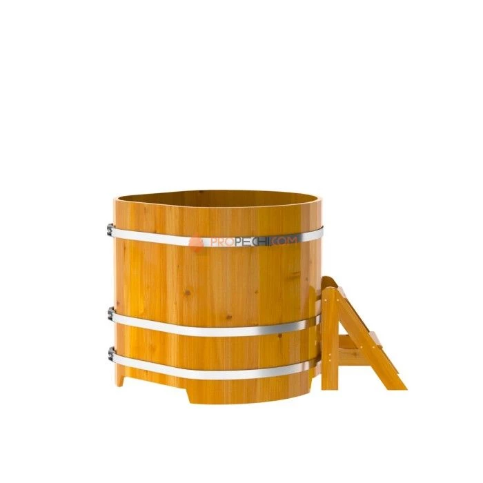 Купель BentWood угловая из натуральной лиственницы 1,03х1,03 Рустик