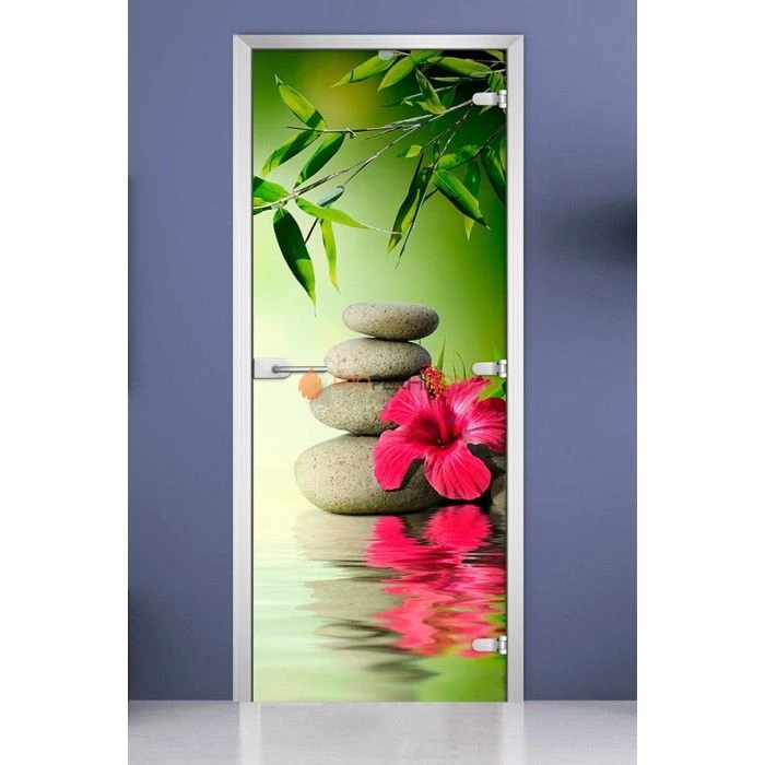 Стеклянная межкомнатная дверь DoorWood с фотопечатью Spa-17, 2000х800 мм