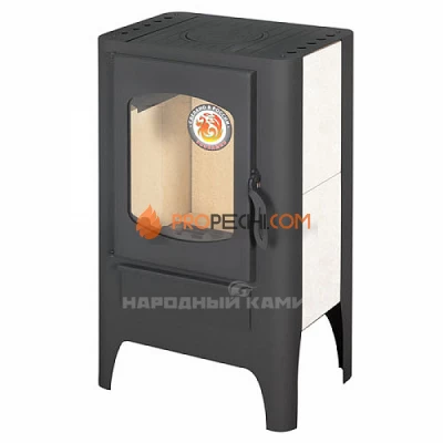 Печь-камин Бавария ЭКО с плитой