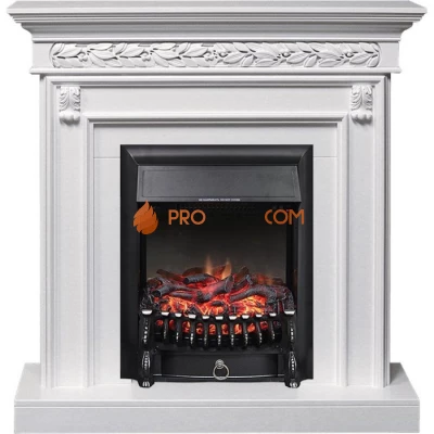 Каминокомплект Royal Flame Valletta - Белый (Ширина 1040 мм) с очагом Fobos FX Black