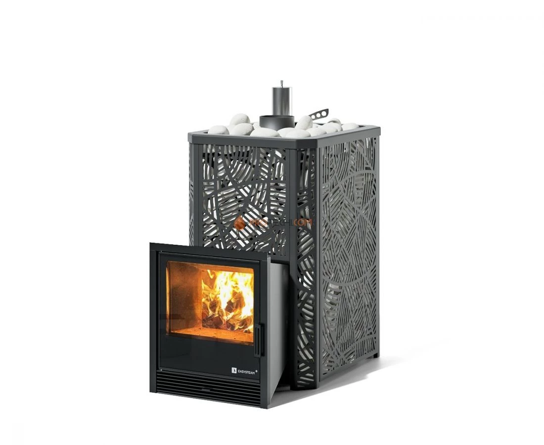 Печь для бани Изистим Ялта 15 К/2024 Модерн черный