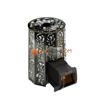 Дровяная банная печь Grill’D Violet Long Pro