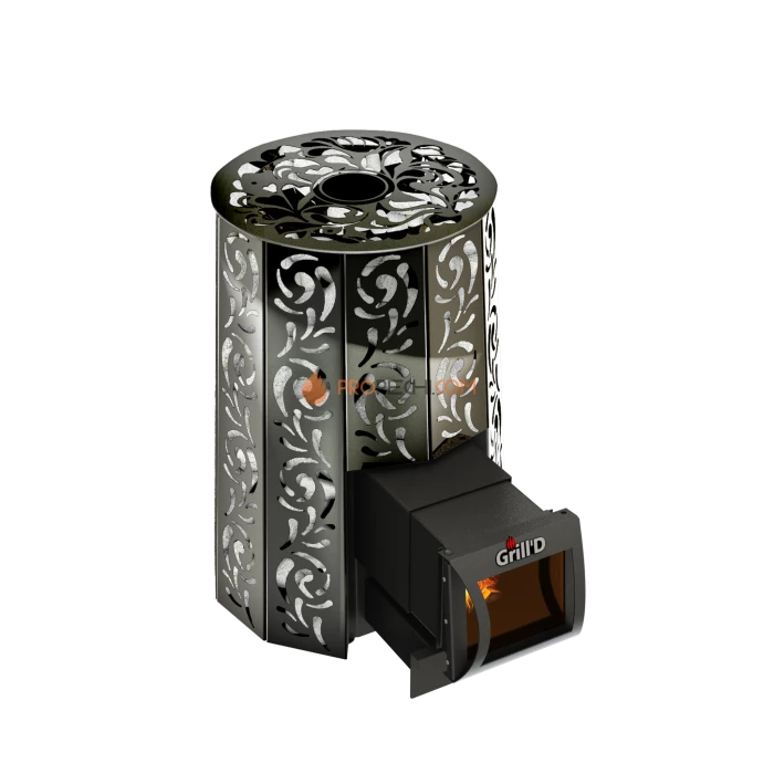 Дровяная банная печь Grill’D Violet Long Pro