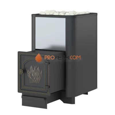 Чугунная печь для бани Везувий Сенсация 22 Антрацит (ДТ-4)