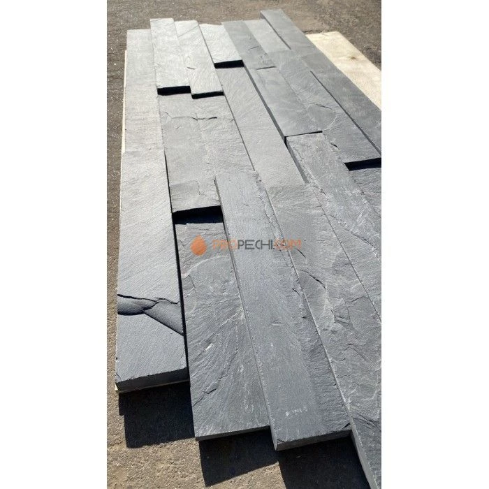 Панель Сланец черный нарезка (70х300мм) упак. (20шт/0,42м2)