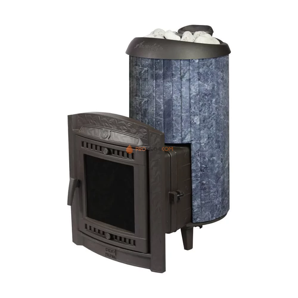 Банная печь Атмосфера XL в ламелях "Талькохлорит" наборный