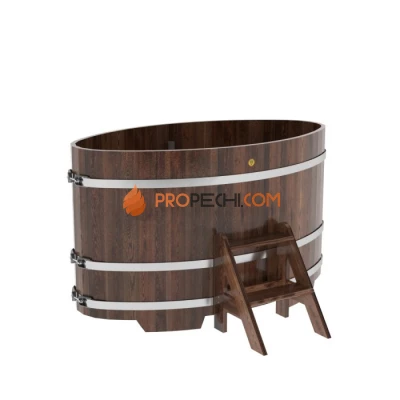 Купель BentWood овальная из мореной лиственницы 0,92х1,66