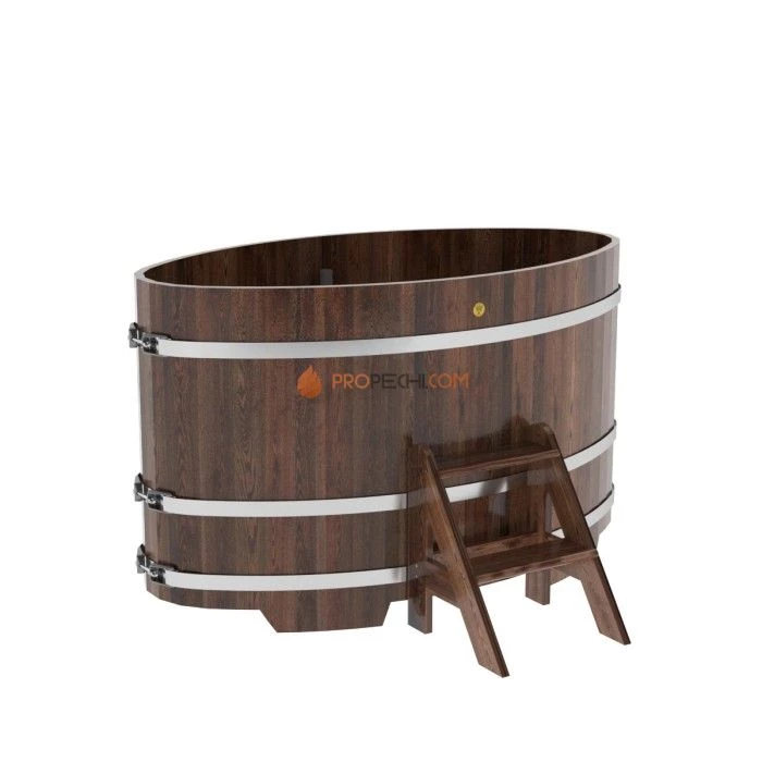 Купель BentWood овальная из мореной лиственницы 0,92х1,66