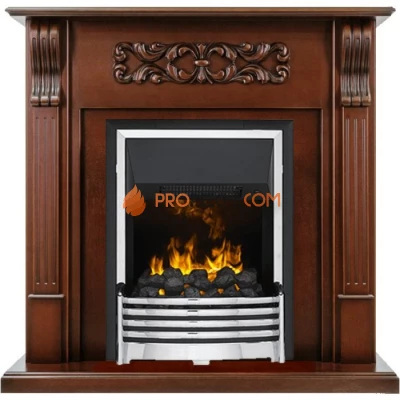 Каминокомплект Dimplex Venice - Махагон коричневый антик с очагом Flagstaff