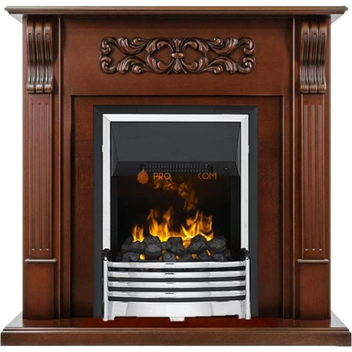 Каминокомплект Dimplex Venice - Махагон коричневый антик с очагом Flagstaff