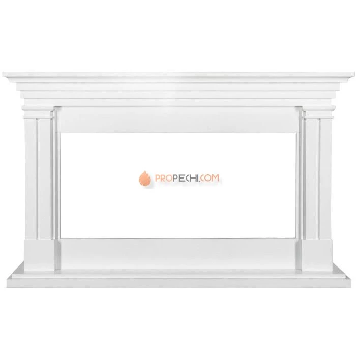 Каминокомплект Royal Flame Lyon - Белый ( Ширина 1440 мм) с очагом Vision 42 LOG LED