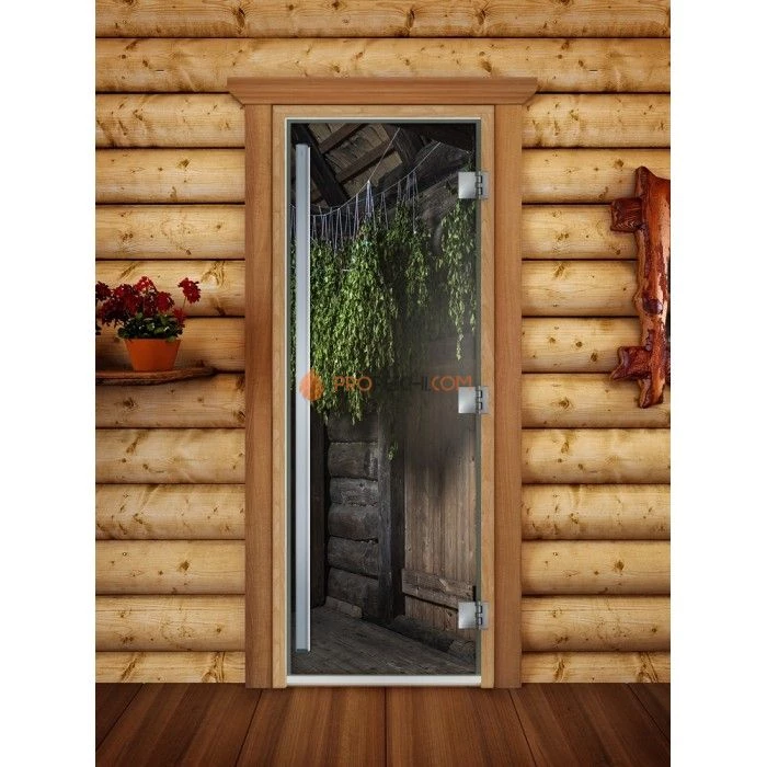 Дверь для бани DoorWood Престиж Фотопечать А002, 2000x800 мм