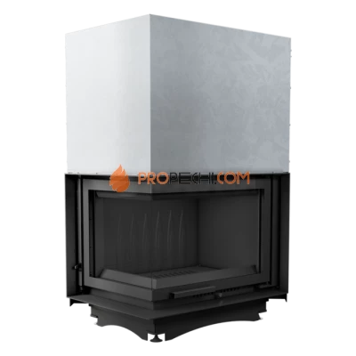 Каминная топка Kratki Zuzia/L/BS/G (угловое стекло слева, гильотина)