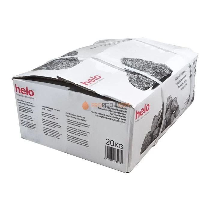 Камни для напольной печи Helo, упаковка 20 кг, размер камней 10-15 см