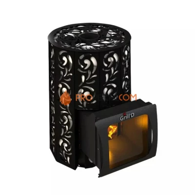 Дровяная печь для бани Grill’D Violet Short Window Max