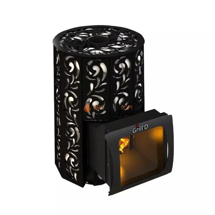 Дровяная печь для бани Grill’D Violet Short Window Max