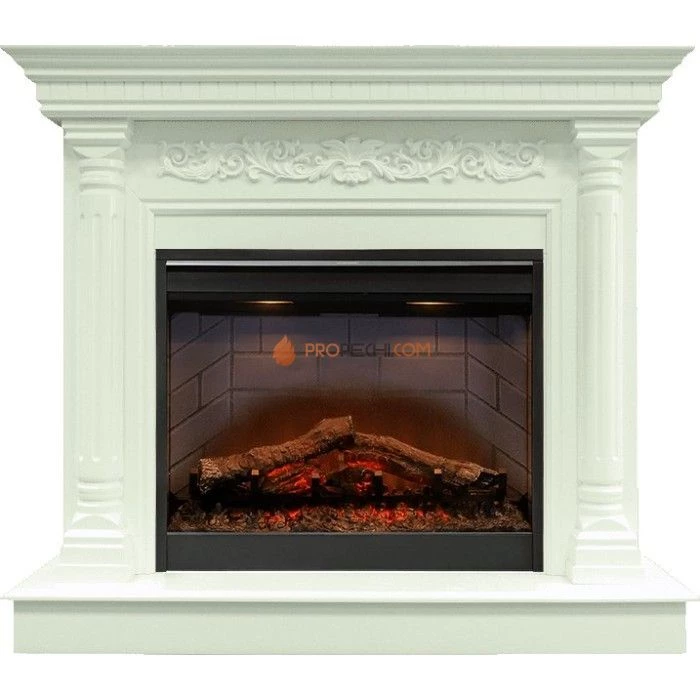 Каминокомплект Dimplex Sicilia - Белый дуб с очагом Symphony 26 inch DF2608-INT