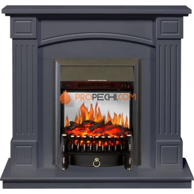 Каминокомплект Royal Flame Boston - Серый графит (Высота 925см) с очагом Fobos FX M Black