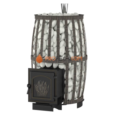 Чугунная печь для бани Везувий Легенда Русский пар Ковка 30 (271)