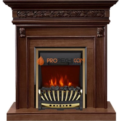Каминокомплект Royal Flame Valletta - Темный дуб с очагом Aspen Gold