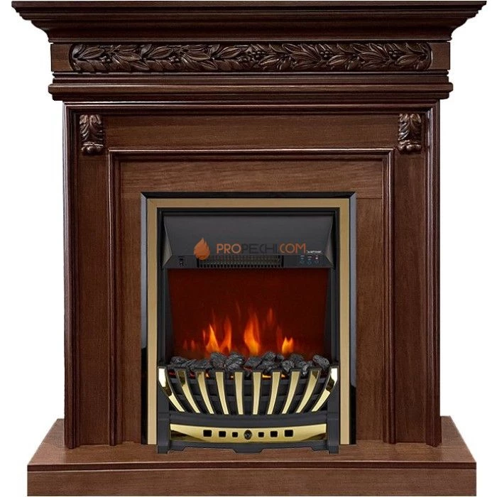 Каминокомплект Royal Flame Valletta - Темный дуб с очагом Aspen Gold