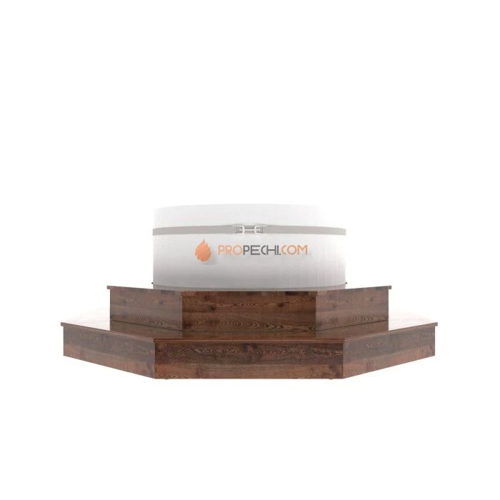 Подиум BentWood для купели лиственница морёная. сегмент 1/8