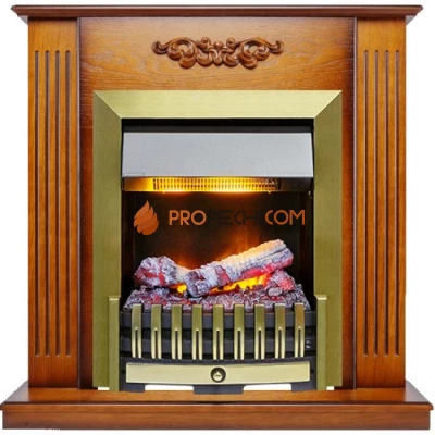 Каминокомплект Dimplex Lumsden - Дуб антик с очагом Danville Antique Brass FB2