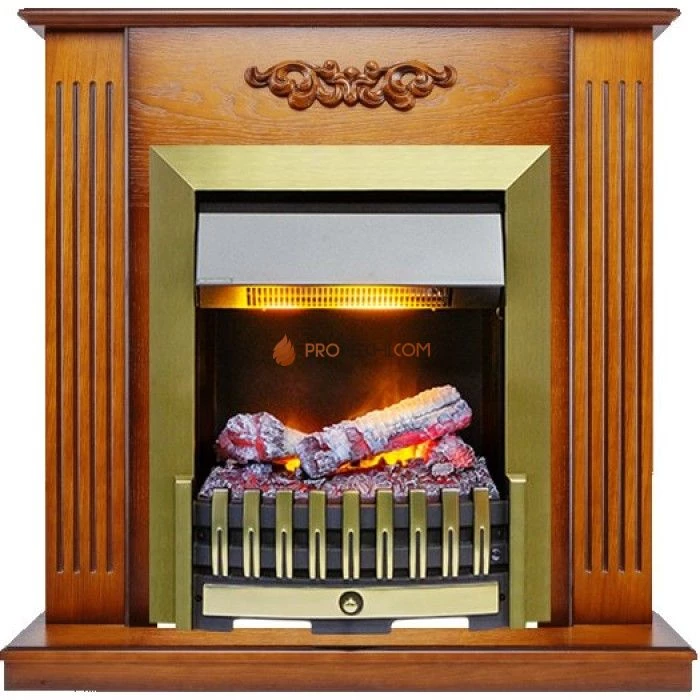 Каминокомплект Dimplex Lumsden - Дуб антик с очагом Danville Antique Brass FB2