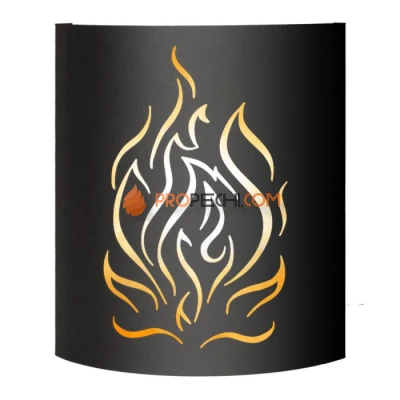 Абажур Везувий BLACK (AISI 430) тип 1 Огонь