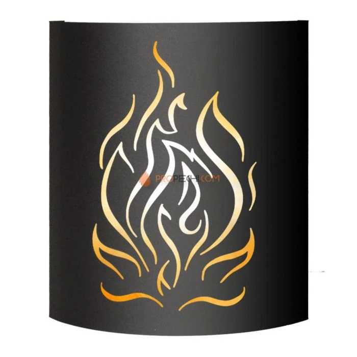 Абажур Везувий BLACK (AISI 430) тип 1 Огонь