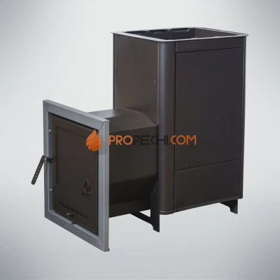 Печь банная Варвара Паленица, удлиненная топка