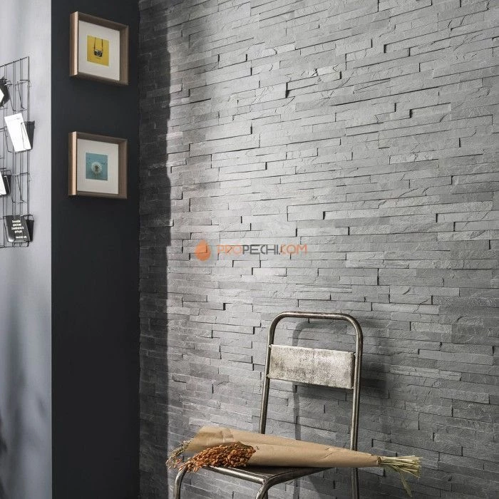 Панель Классик Сланец Черный (600х150мм) упак. (7шт/0,63м2)