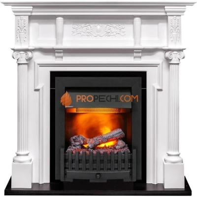 Каминокомплект Dimplex Oxford - Белый с очагом Danville Black FB2