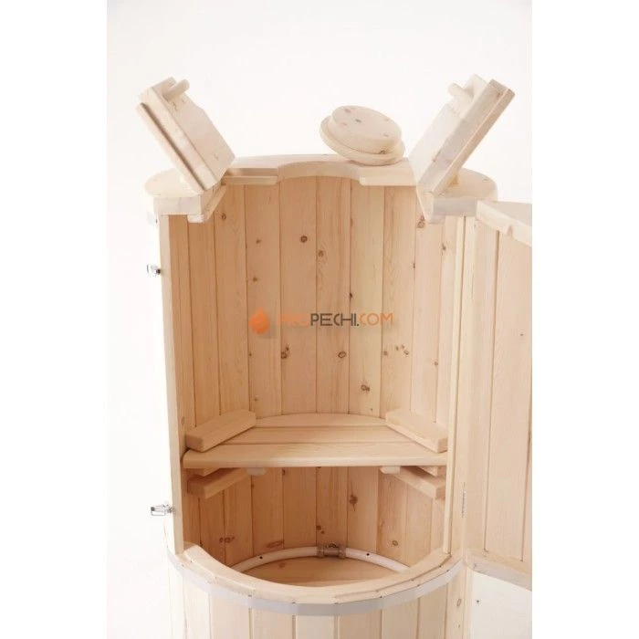 Фитобочка круглая НКЗ STANDARD из кедра, (ШИП-ПАЗ), диаметр 78 см, высота 130 см / 40 мм