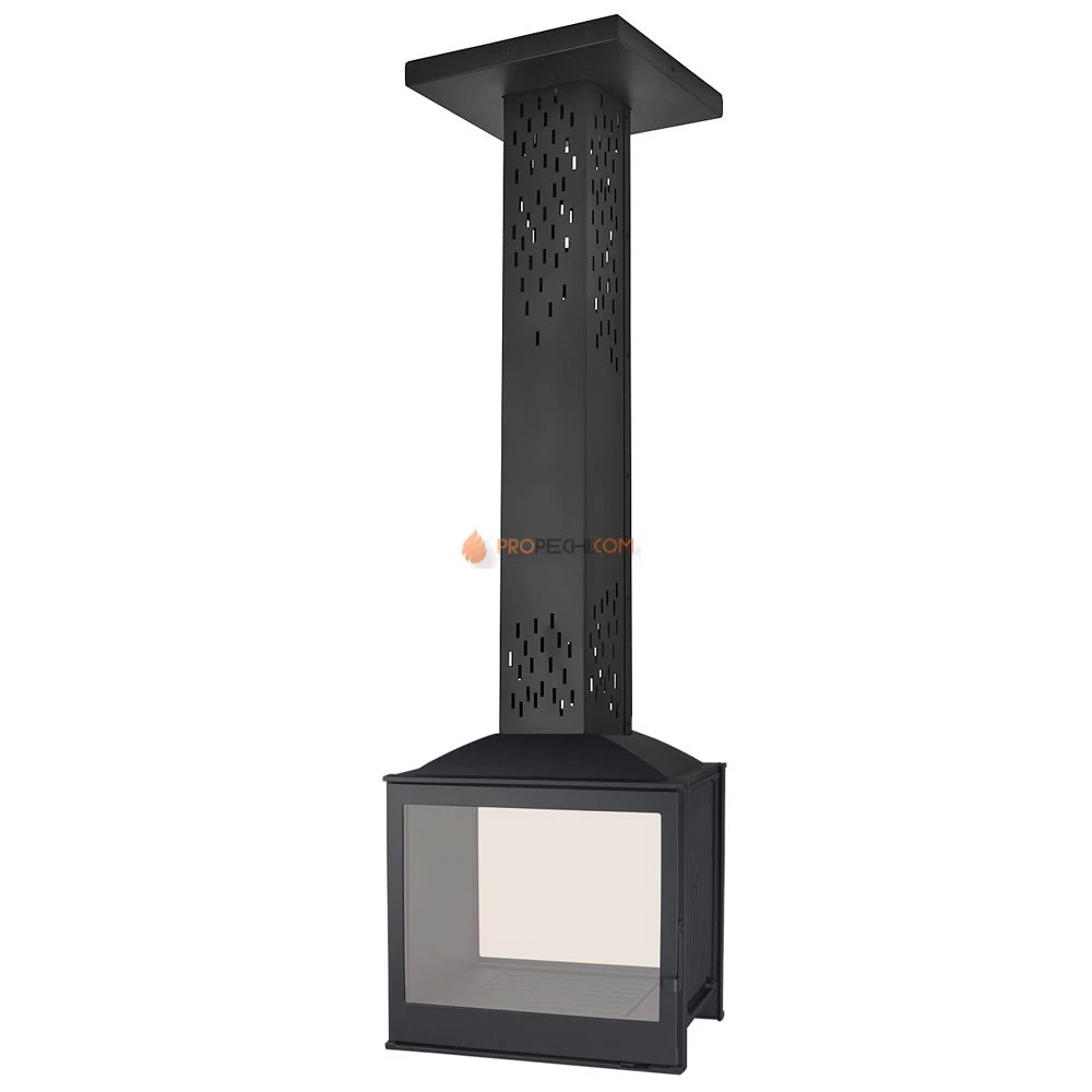 Печь-камин Liseo Castiron LCI 5 GDF Sky, двусторонняя