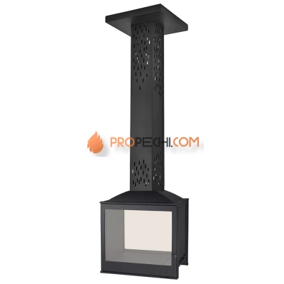 Печь-камин Liseo Castiron LCI 5 GDF Sky, двусторонняя