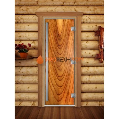 Дверь для бани DoorWood Престиж Фотопечать А050, 1900x700 мм