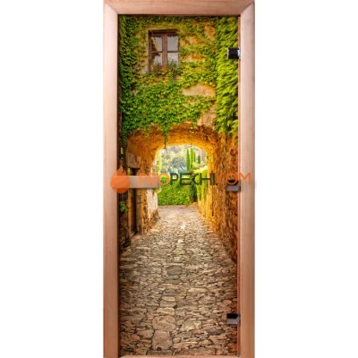 Дверь для бани DoorWood Фотопечать А072, 1700x700 мм